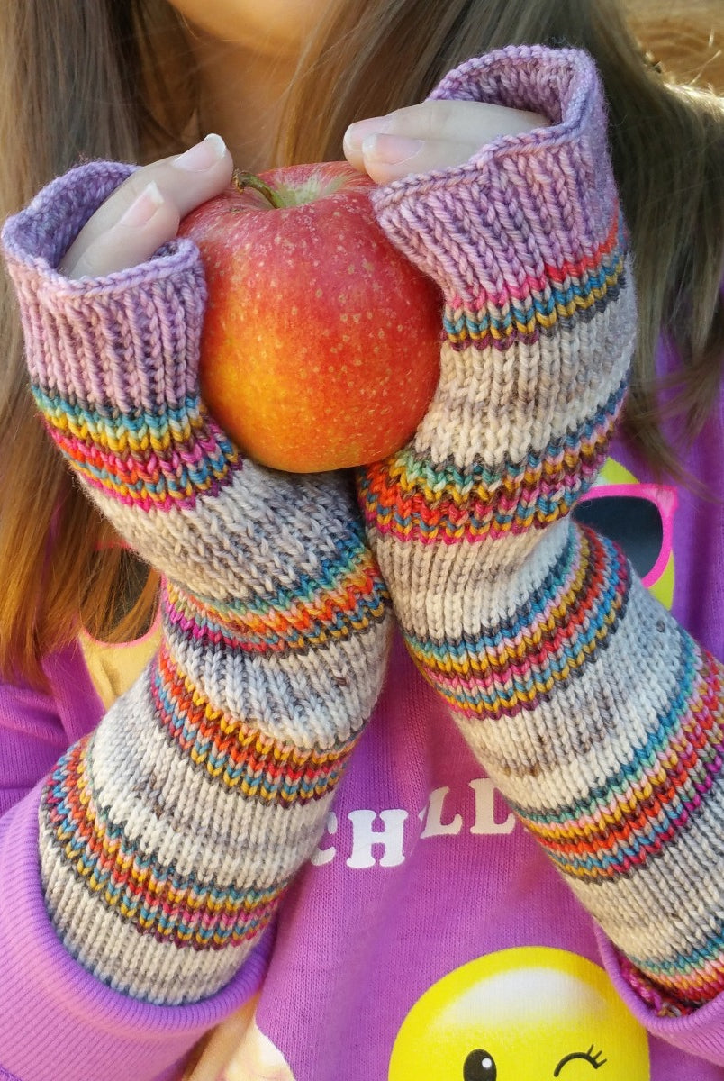 Apple Picking -must match set - Must Stash self striping sock yarn fun colorful knitting large skein twin matching double