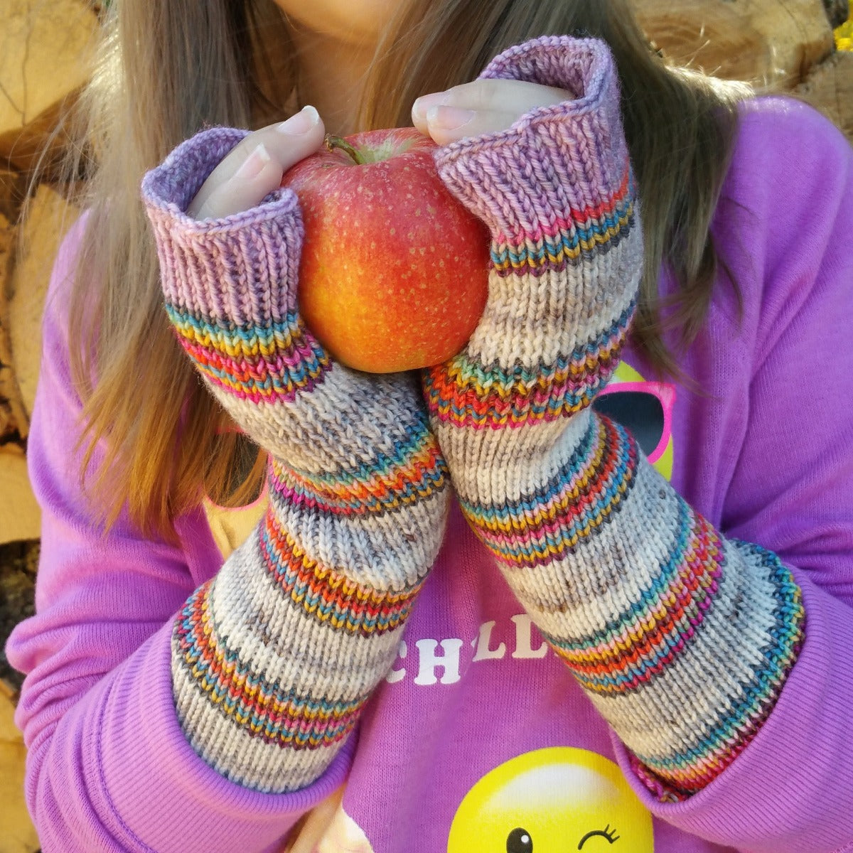 Apple Picking -must match set - Must Stash self striping sock yarn fun colorful knitting large skein twin matching double