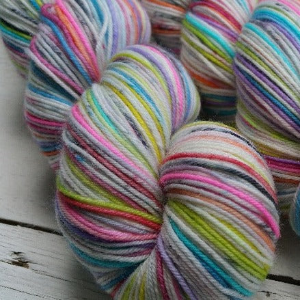 Exploding Rainbow -must match set - Must Stash self striping sock yarn fun colorful knitting large skein twin matching double