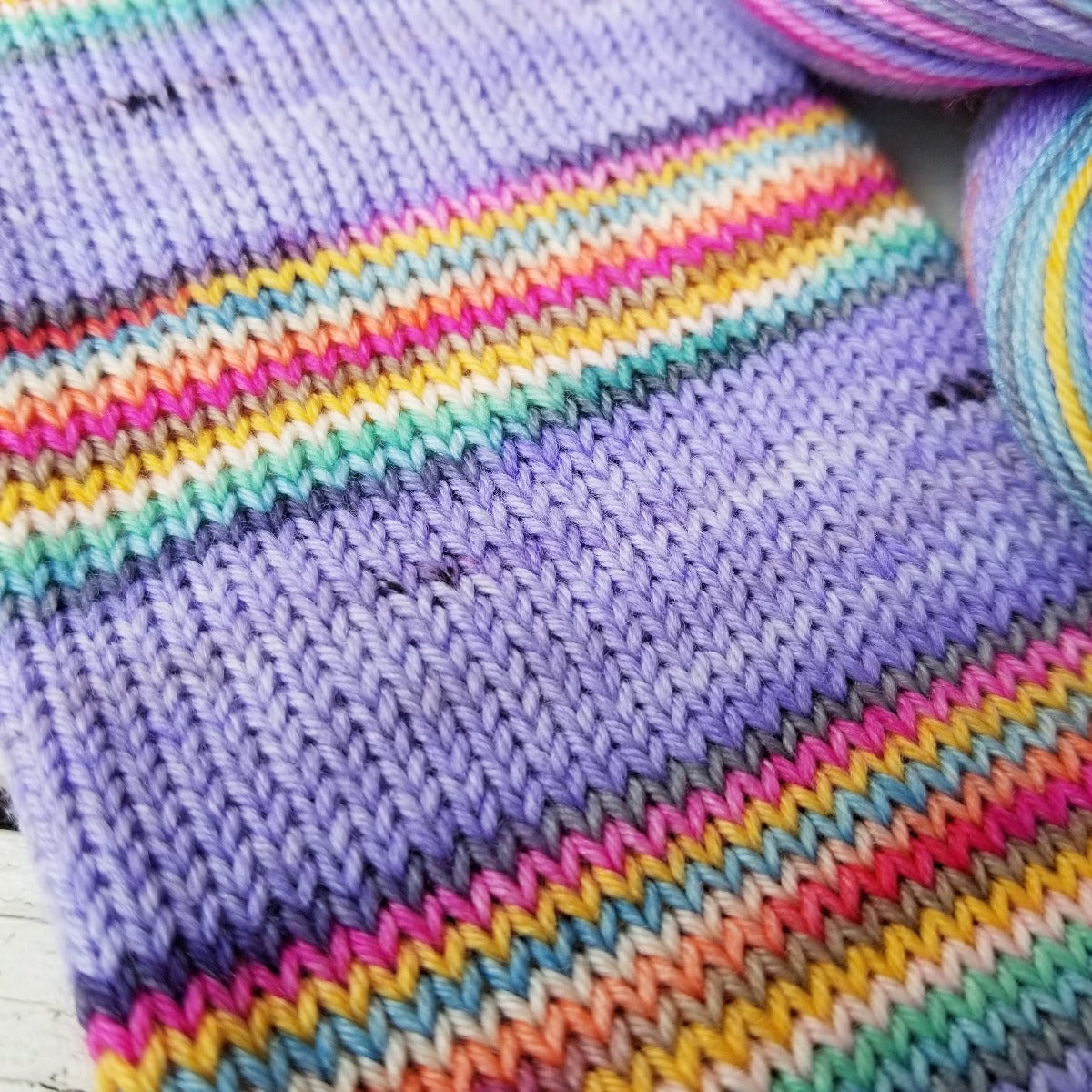 Lavender Apple Blossom -must match set - Must Stash self striping sock yarn fun colorful knitting large skein twin matching double