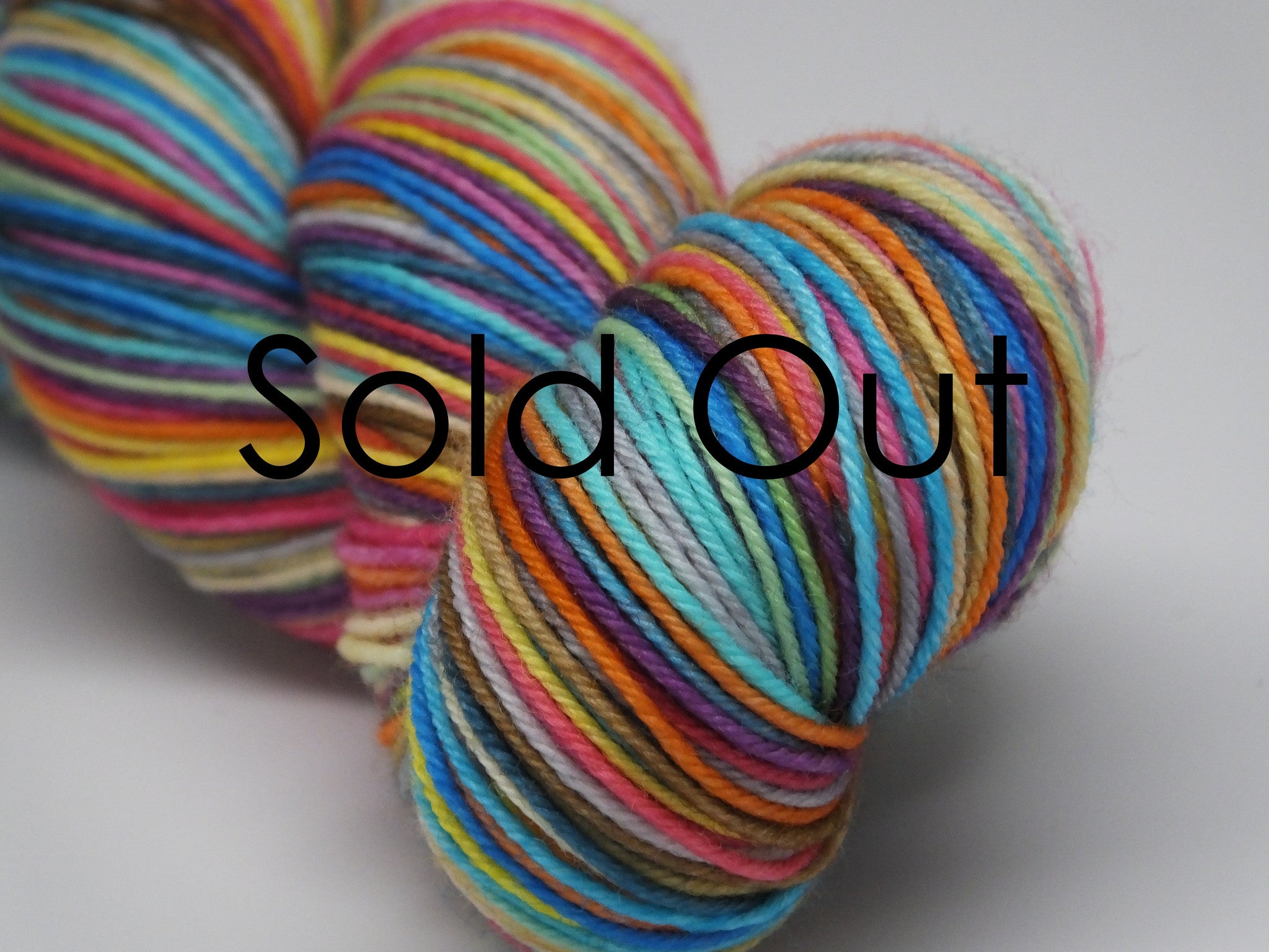 Sold Out - Must Stash self striping sock yarn fun colorful knitting large skein twin matching double