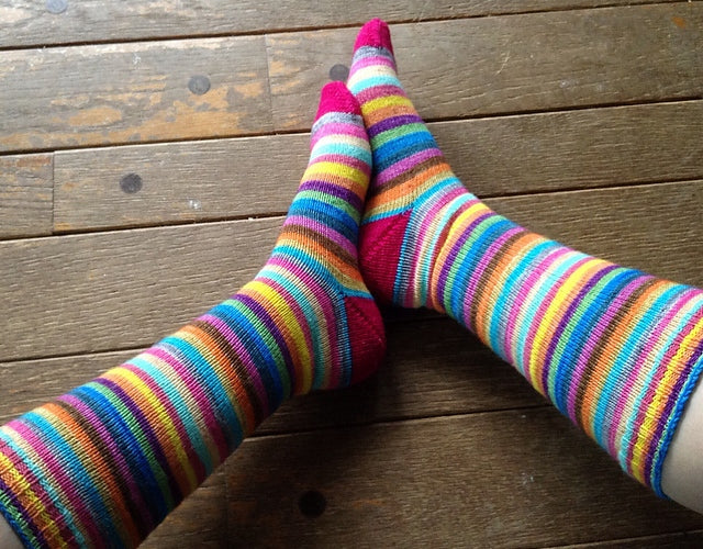 Sesame -must match sock - Must Stash self striping sock yarn fun colorful knitting large skein twin matching double