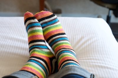 Happy Snowman -perfect must match set - Must Stash self striping sock yarn fun colorful knitting large skein twin matching double