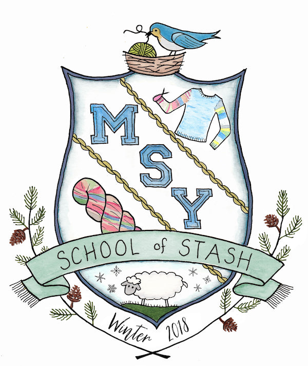 School of Stash winter term 2018- Sock Arms!