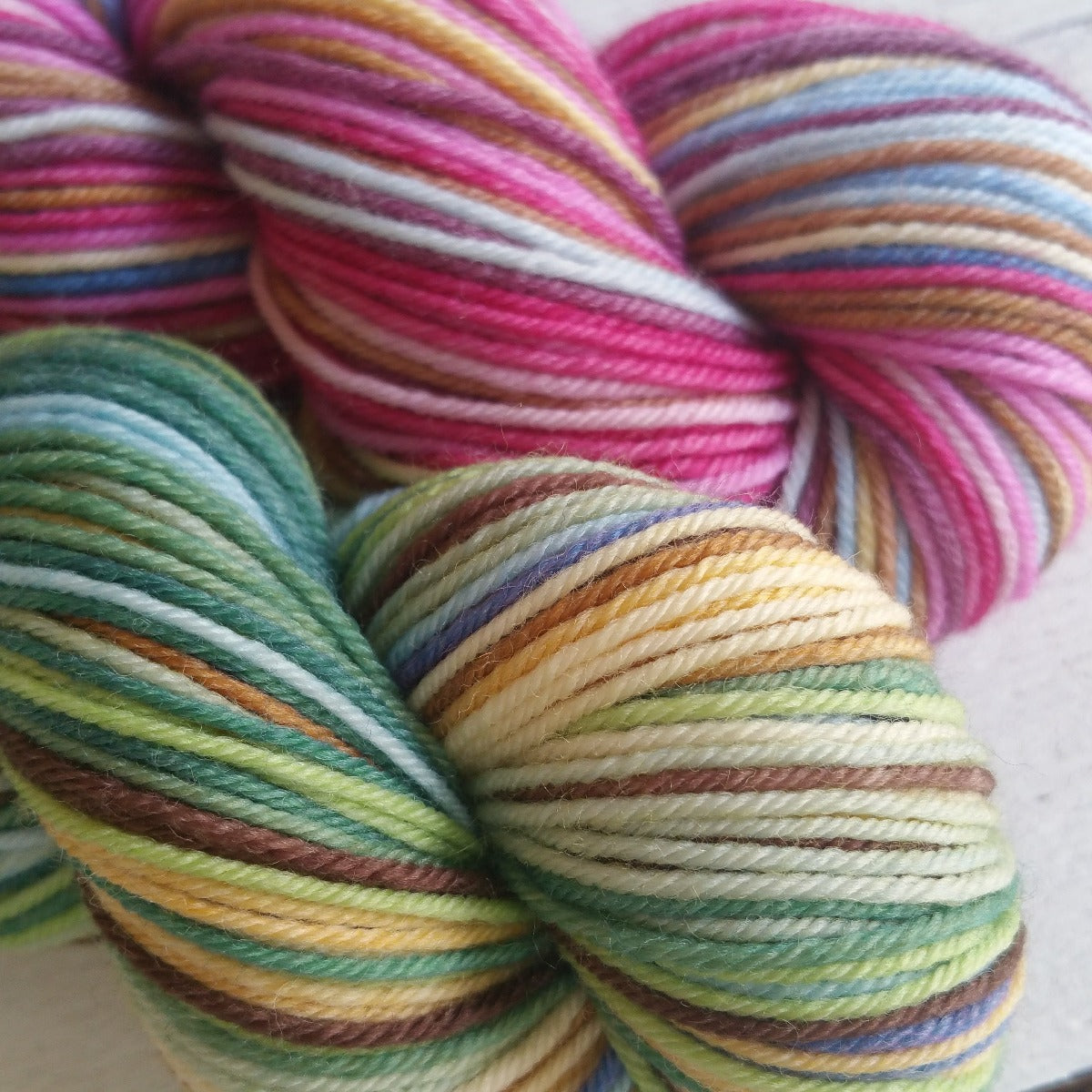 La Belle et La Bête Sock Kits- 50gram skeins - Must Stash self striping sock yarn fun colorful knitting large skein twin matching double