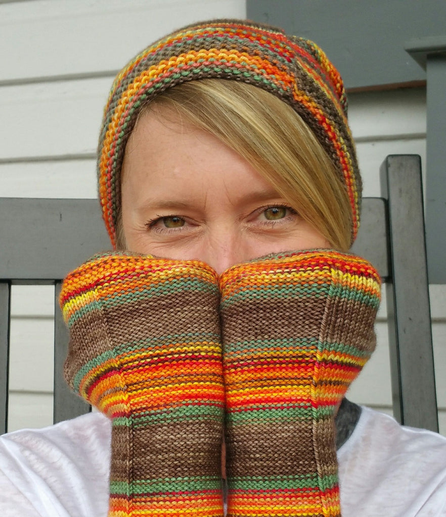 Campside Hat Pattern - Camp KAL 2017 - Must Stash self striping sock yarn fun colorful knitting large skein twin matching double