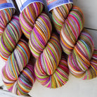 Woodstock (original) -perfect must match set - Must Stash self striping sock yarn fun colorful knitting large skein twin matching double