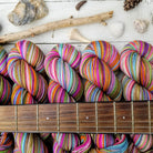 Woodstock (original) -perfect must match set - Must Stash self striping sock yarn fun colorful knitting large skein twin matching double