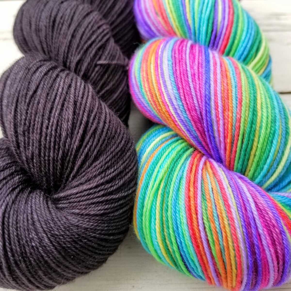 Lots of Socks -sock sets - Must Stash self striping sock yarn fun colorful knitting large skein twin matching double