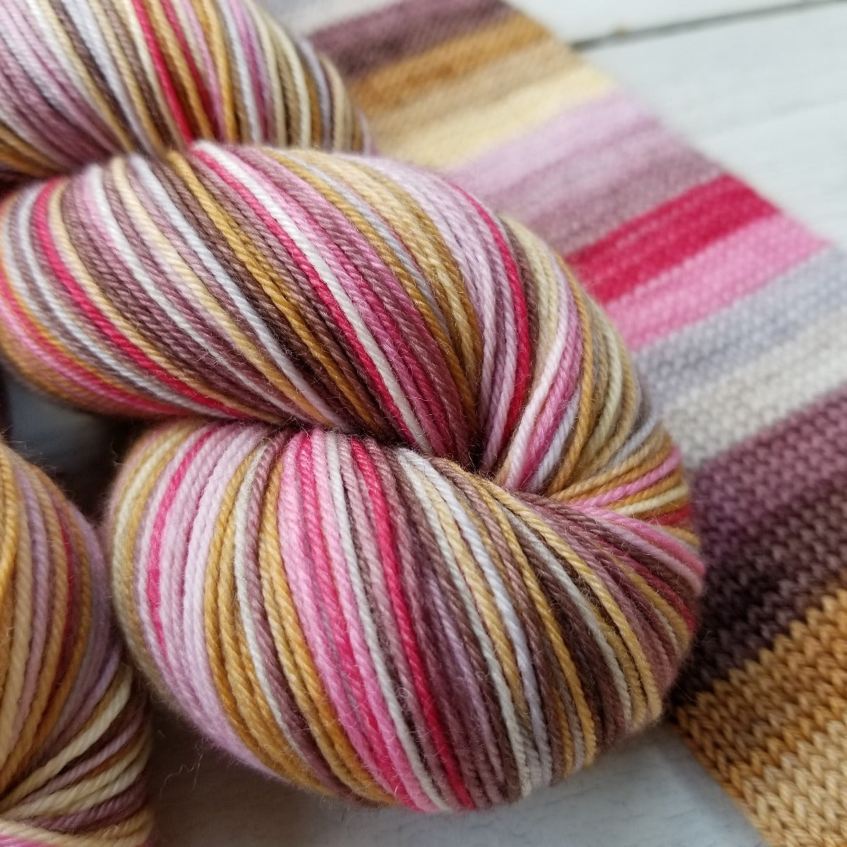Queen of Soul (Sole!) "A Summer Concert Series Colorway" -perfect must match set - Must Stash self striping sock yarn fun colorful knitting large skein twin matching double