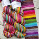 Woodstock 50 -perfect must match set - Must Stash self striping sock yarn fun colorful knitting large skein twin matching double