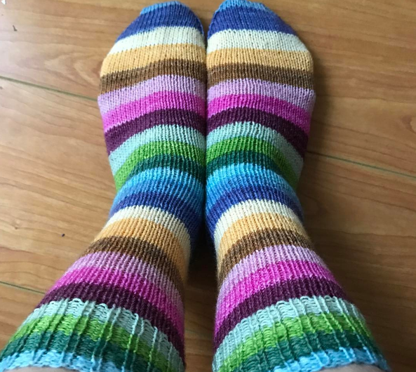 Beauty & Her Beast -must match set - Must Stash self striping sock yarn fun colorful knitting large skein twin matching double