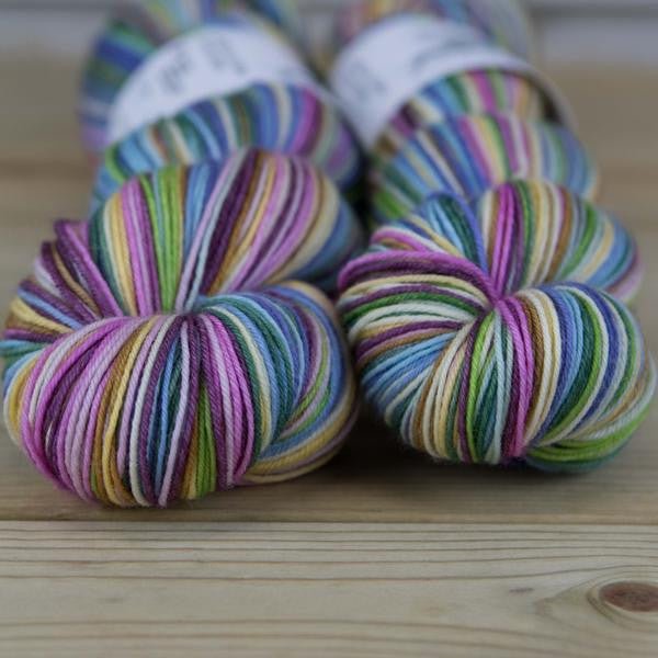 Beauty & Her Beast -must match set - Must Stash self striping sock yarn fun colorful knitting large skein twin matching double