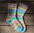 Over The Rainbow -must match sock - Must Stash self striping sock yarn fun colorful knitting large skein twin matching double
