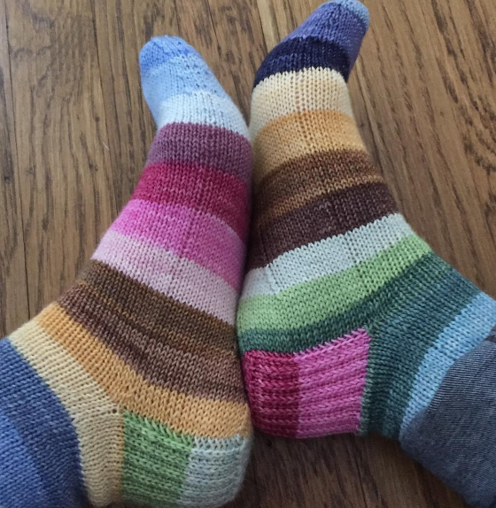 La Belle et La Bête Sock Kits- 50gram skeins - Must Stash self striping sock yarn fun colorful knitting large skein twin matching double