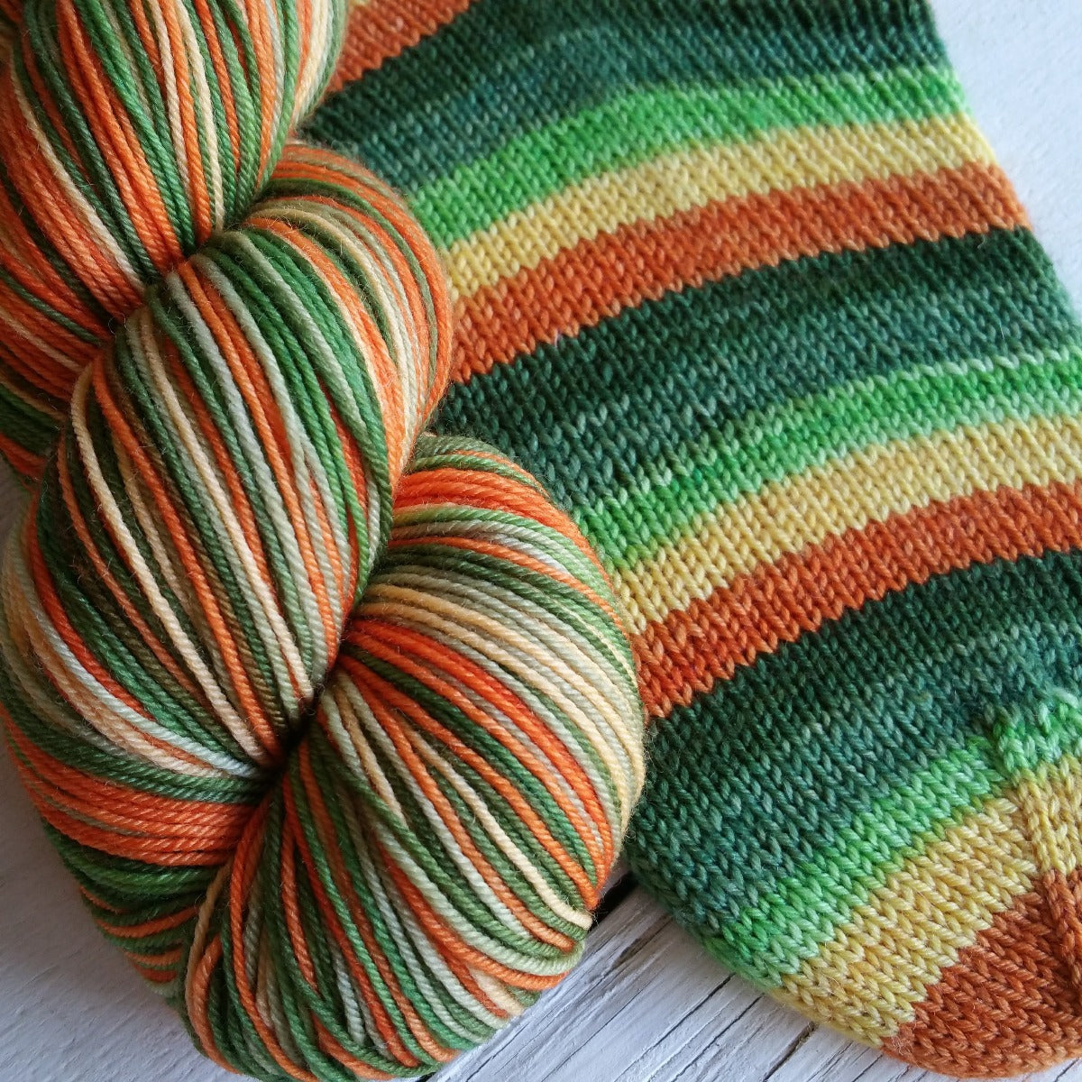 Japanese Garden -Must Match Sock - Must Stash self striping sock yarn fun colorful knitting large skein twin matching double