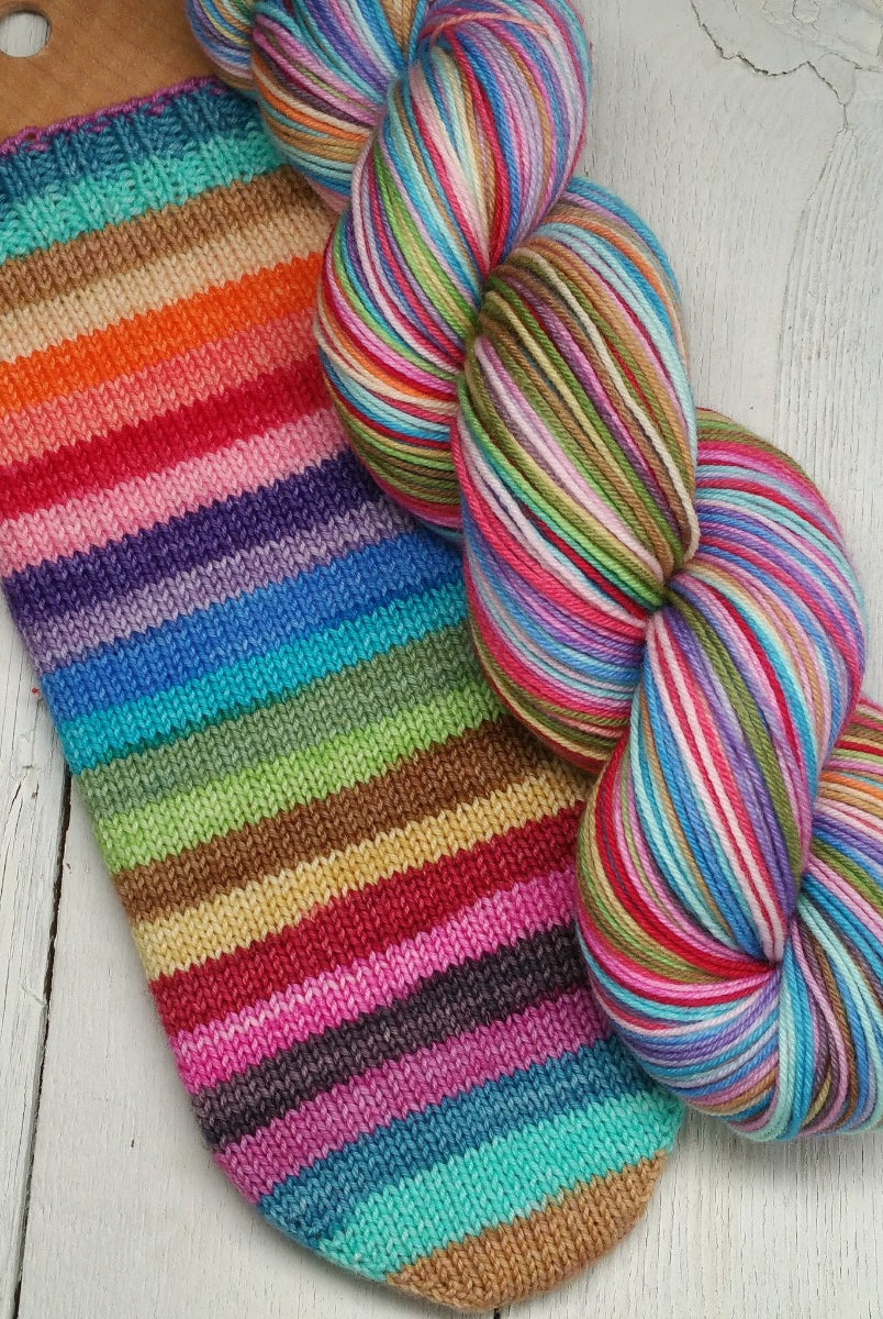 Kama -perfect must match set (formerly known as Kama Sutra) - Must Stash self striping sock yarn fun colorful knitting large skein twin matching double
