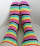 Modern Rainbow -perfect must match set - Must Stash self striping sock yarn fun colorful knitting large skein twin matching double