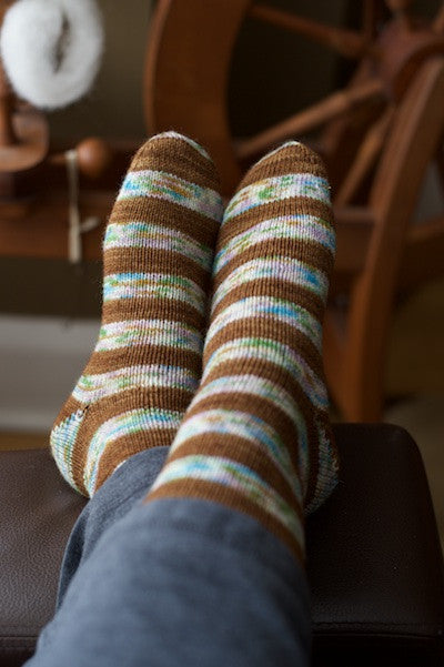 Chocolate Bunny Cake -must match sock - Must Stash self striping sock yarn fun colorful knitting large skein twin matching double