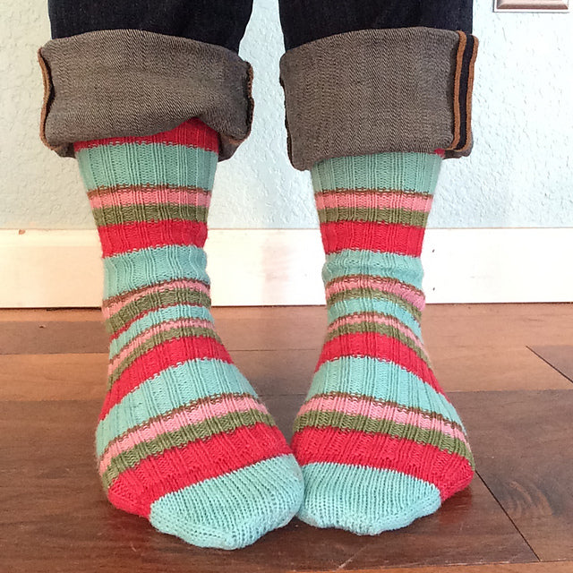 Nutcracker -must match sock - Must Stash self striping sock yarn fun colorful knitting large skein twin matching double