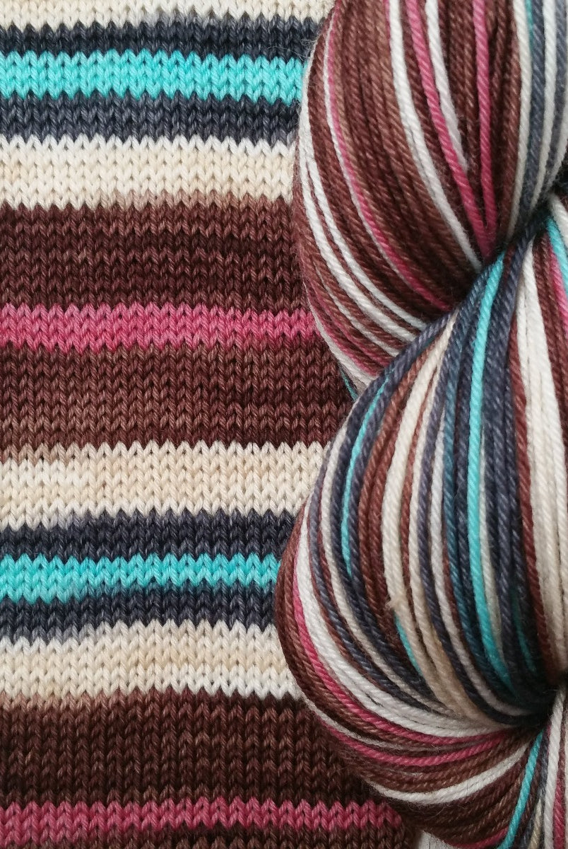 Ben Kenobi - Galactic Battle -must match set - Must Stash self striping sock yarn fun colorful knitting large skein twin matching double