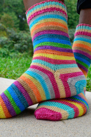 Sesame -must match sock - Must Stash self striping sock yarn fun colorful knitting large skein twin matching double