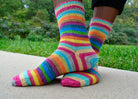 Sesame -must match sock - Must Stash self striping sock yarn fun colorful knitting large skein twin matching double