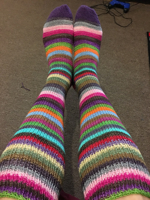 Woodstock (original) -perfect must match set - Must Stash self striping sock yarn fun colorful knitting large skein twin matching double